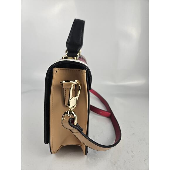 Gianni Bini Crossbody Bag Multi Color Striped Faux Leather Summer Cutie! - Picture 4 of 8